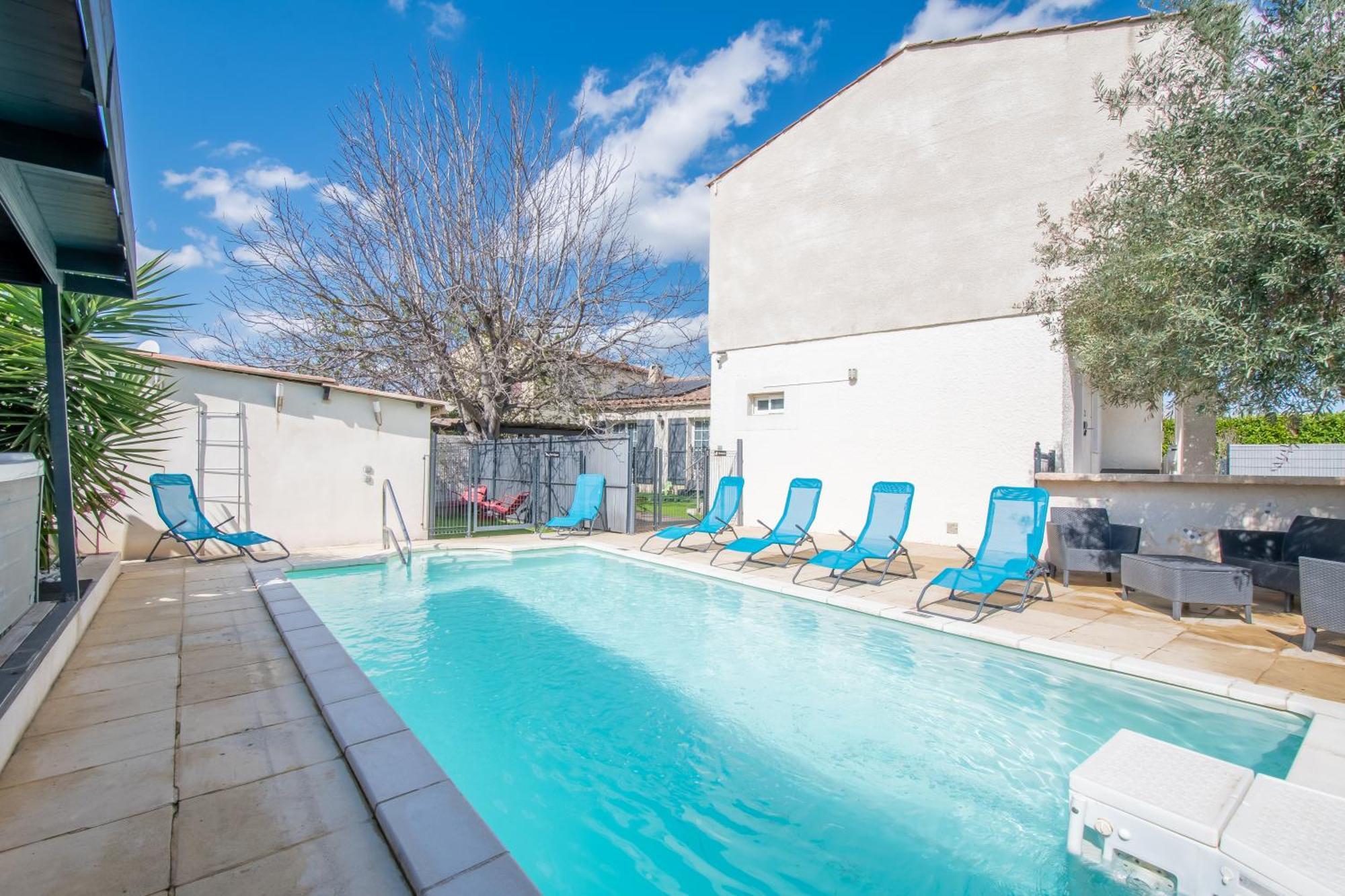 Guesthouse La Costiere - Logements Independants - Espace Piscine Jacuzzi Lunel  Eksteriør billede