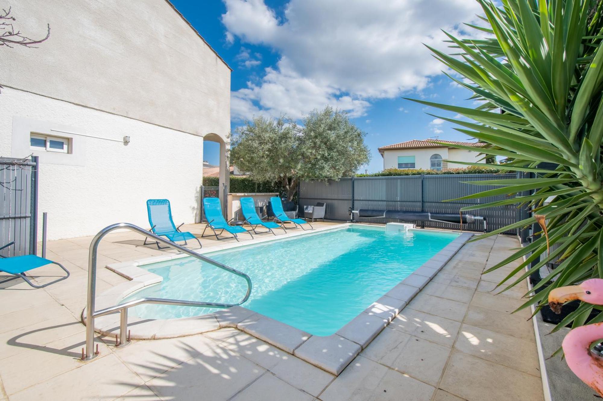 Guesthouse La Costiere - Logements Independants - Espace Piscine Jacuzzi Lunel  Eksteriør billede