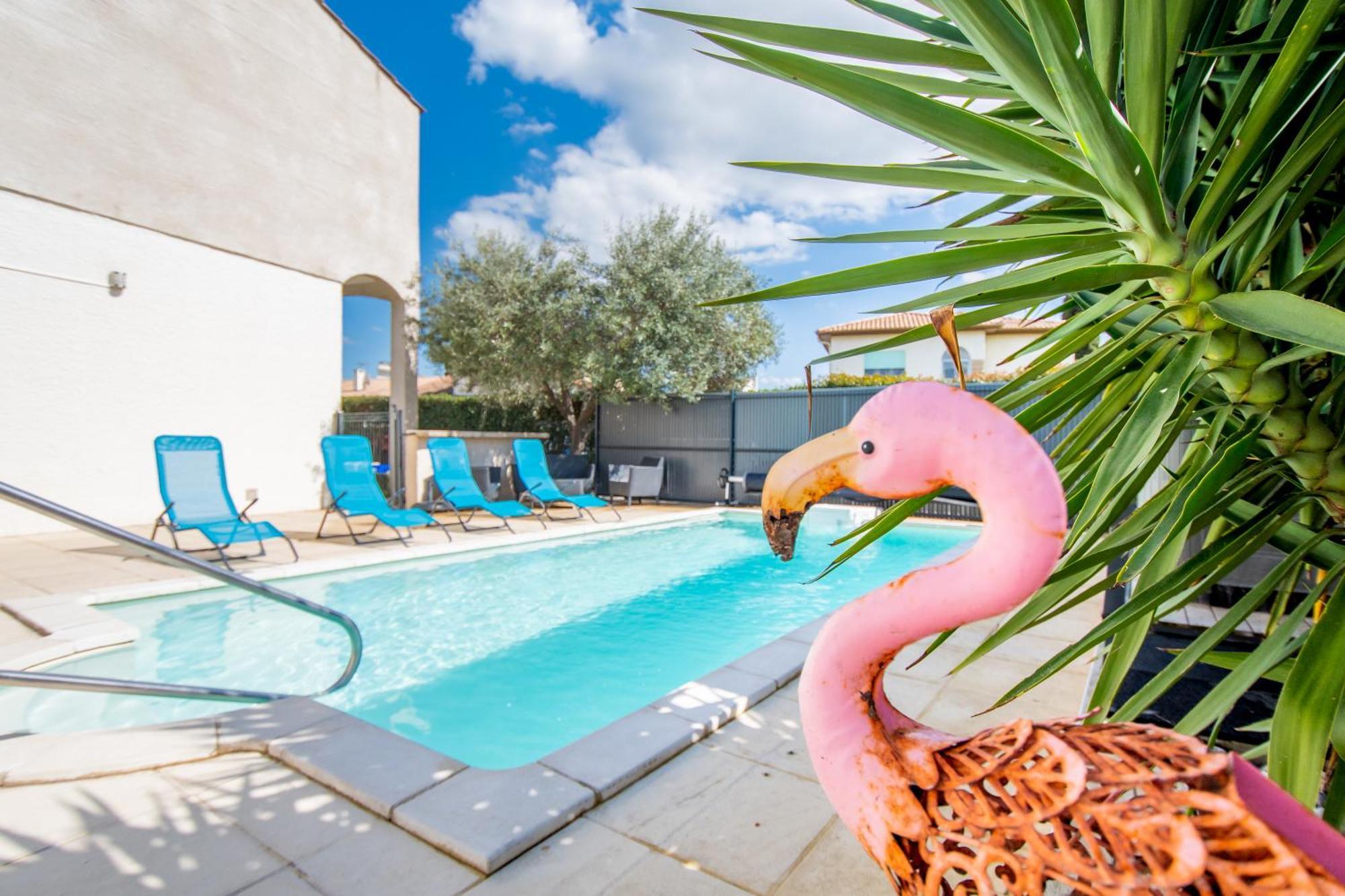 Guesthouse La Costiere - Logements Independants - Espace Piscine Jacuzzi Lunel  Eksteriør billede